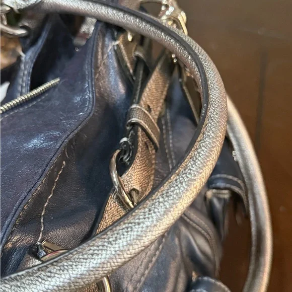 Coach Limited Edition XL North South Tote Metallic Blue - Picture 15 of 16